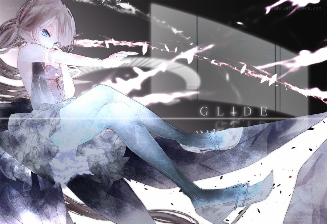 anime girl with energy attack