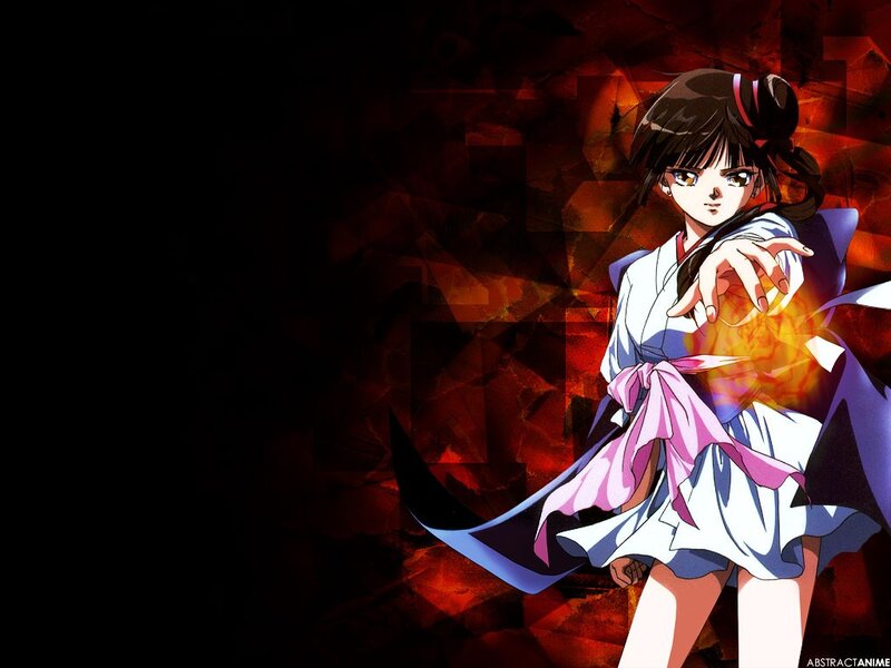 anime girl with energy ball