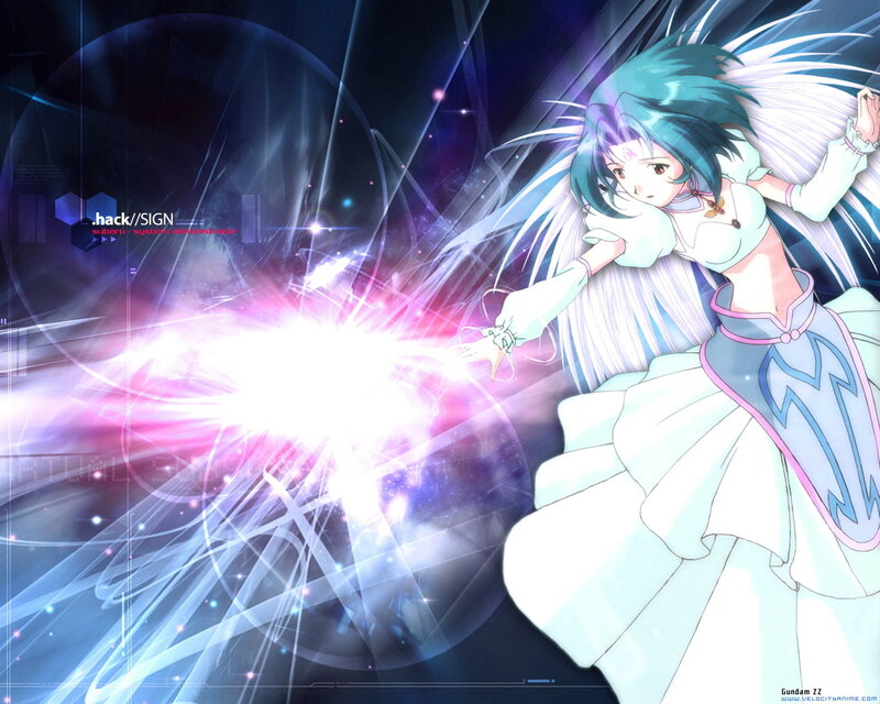 anime girl with energy blast