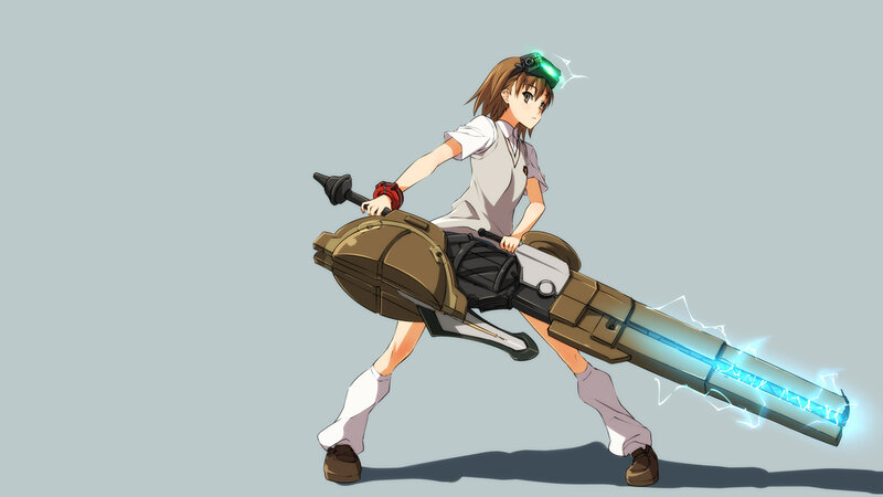 anime girl with energy cannon
