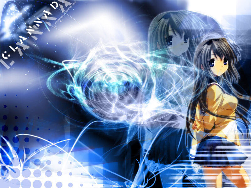 Anime Girl with Energy Swirl
