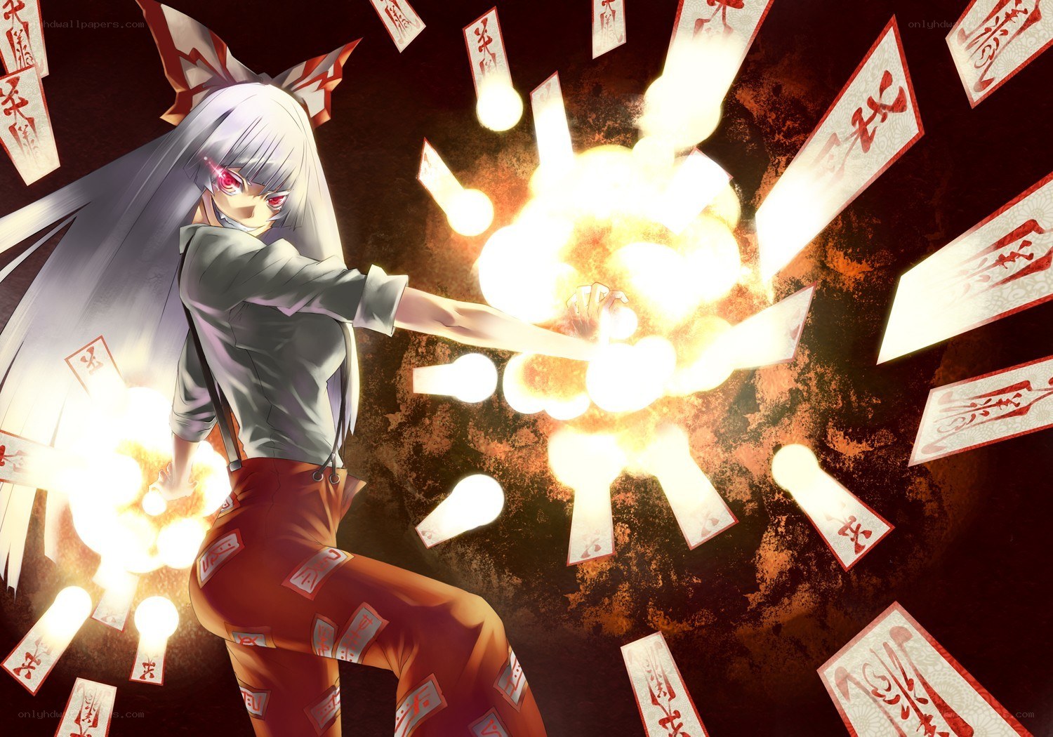 anime girl with explosive power