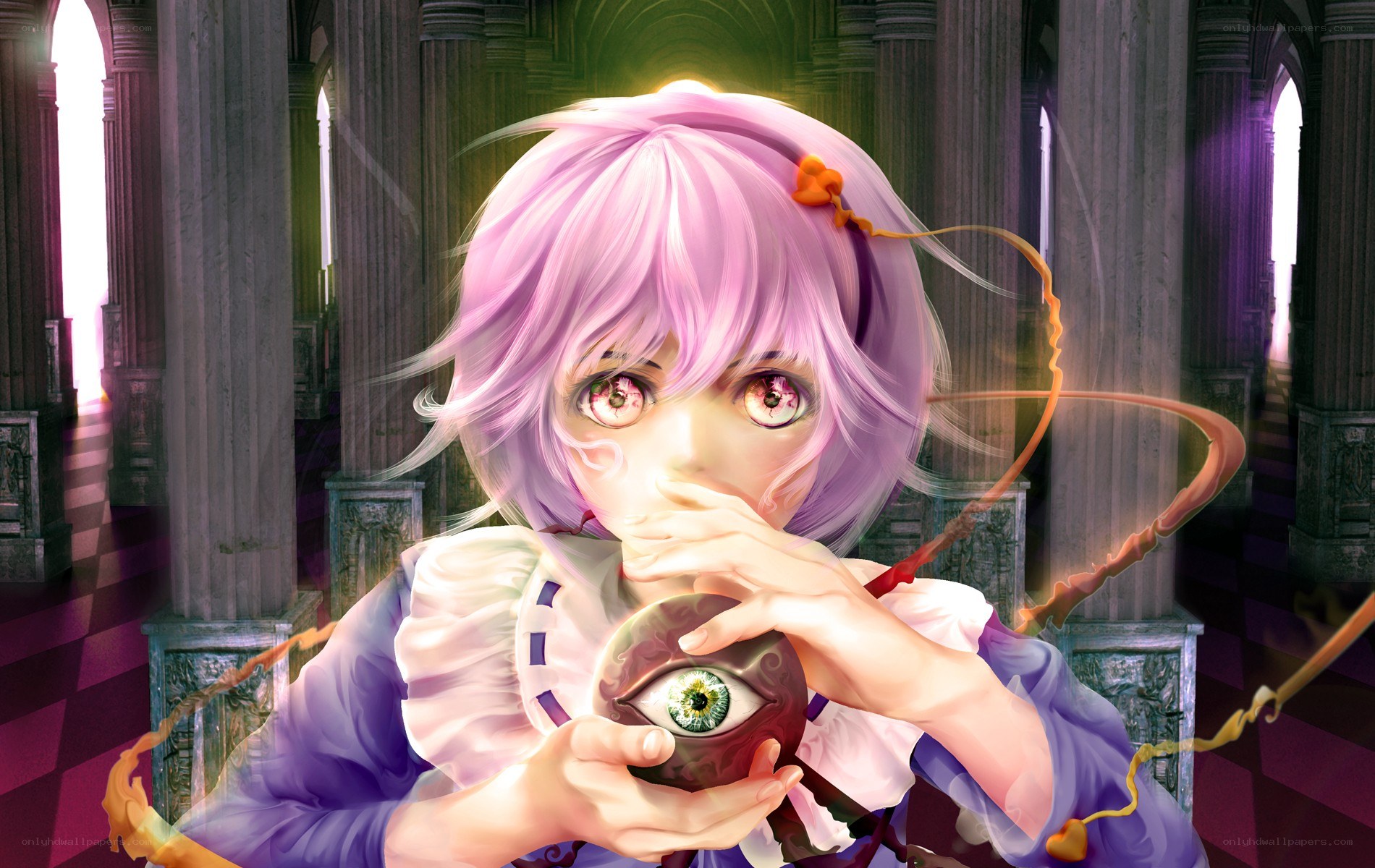 anime girl with eye orb