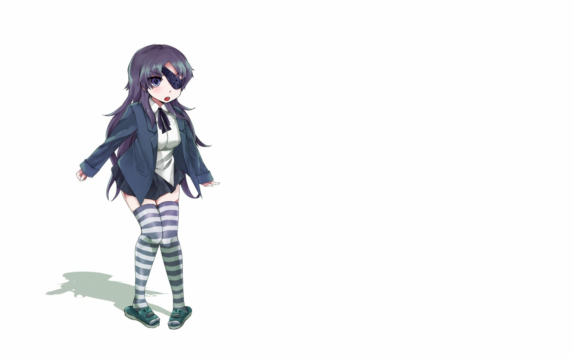 anime girl with eye patch