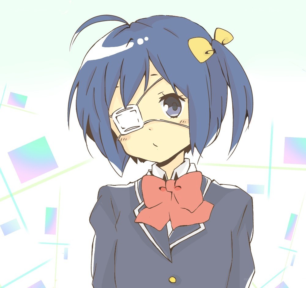 anime girl with eye patch
