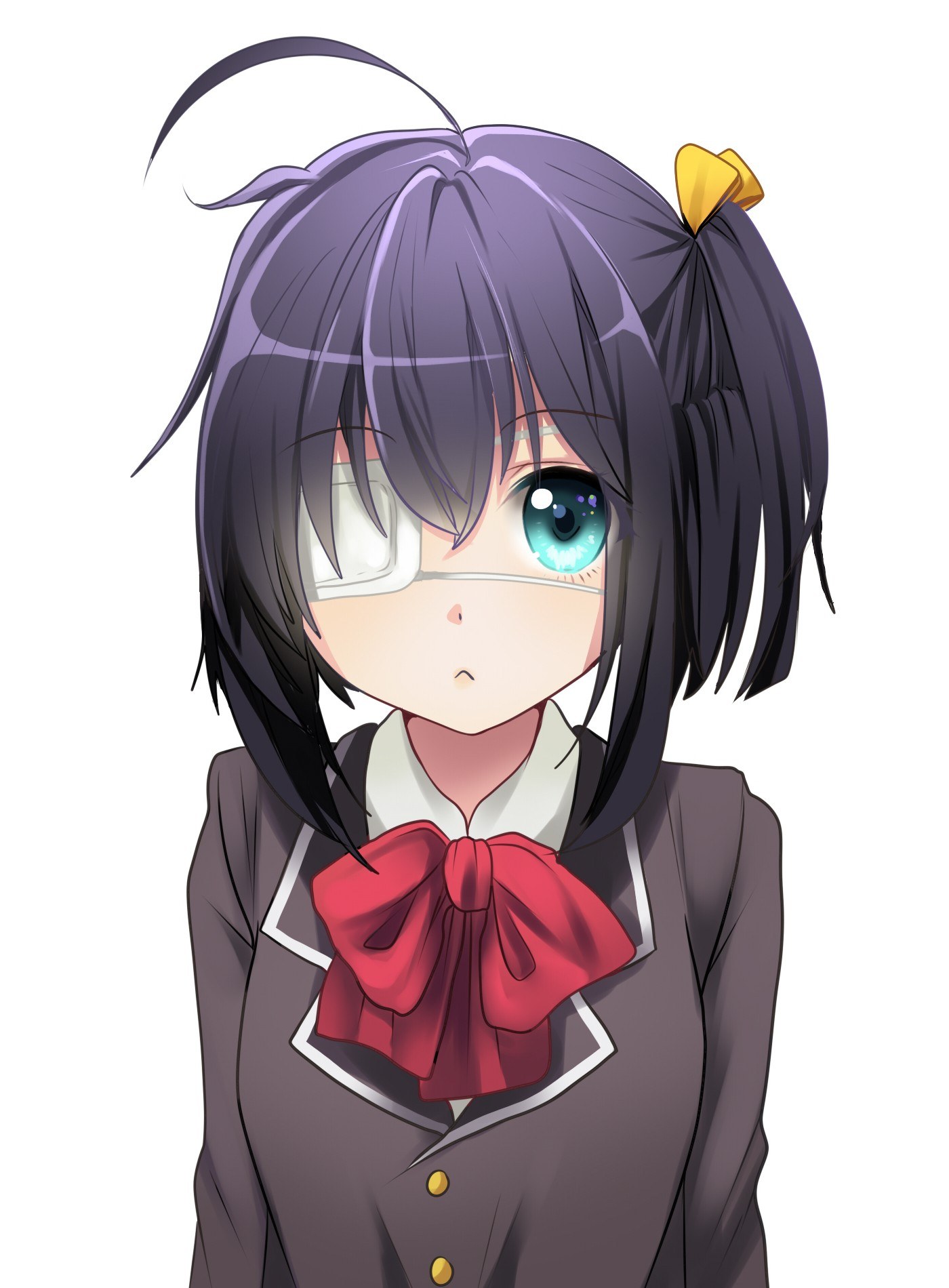anime girl with eye patch