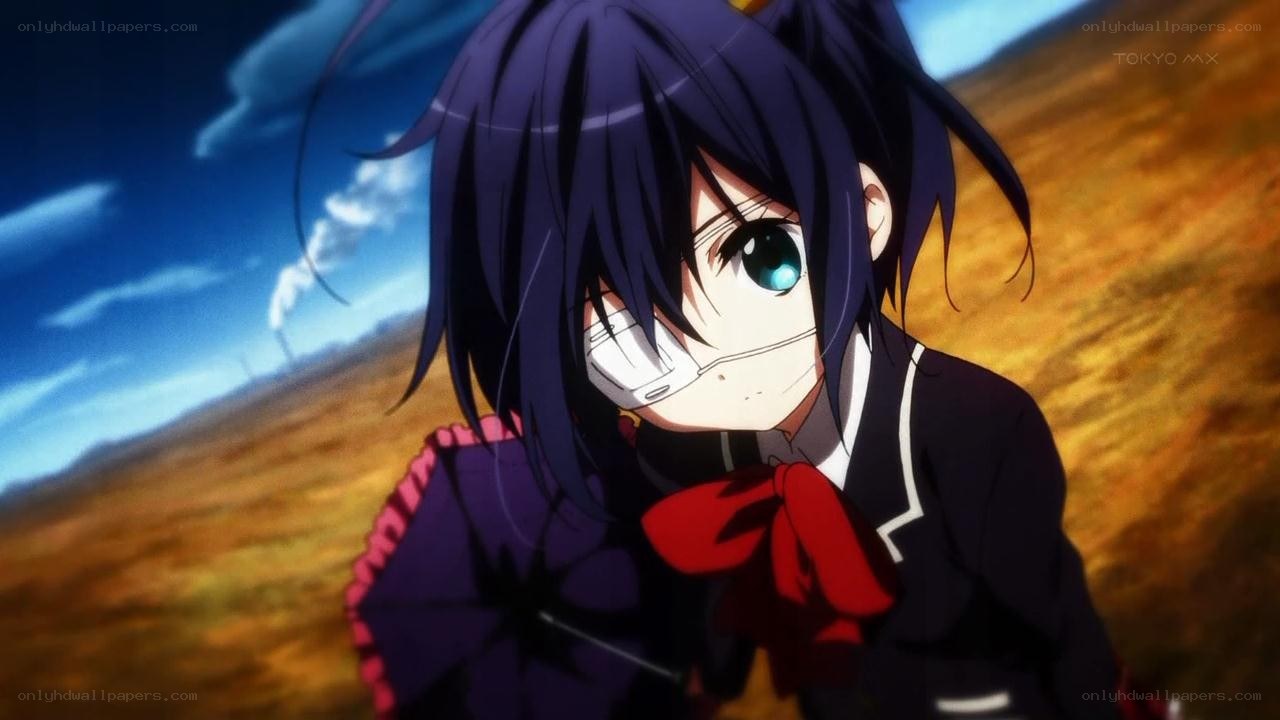 anime girl with eye patch