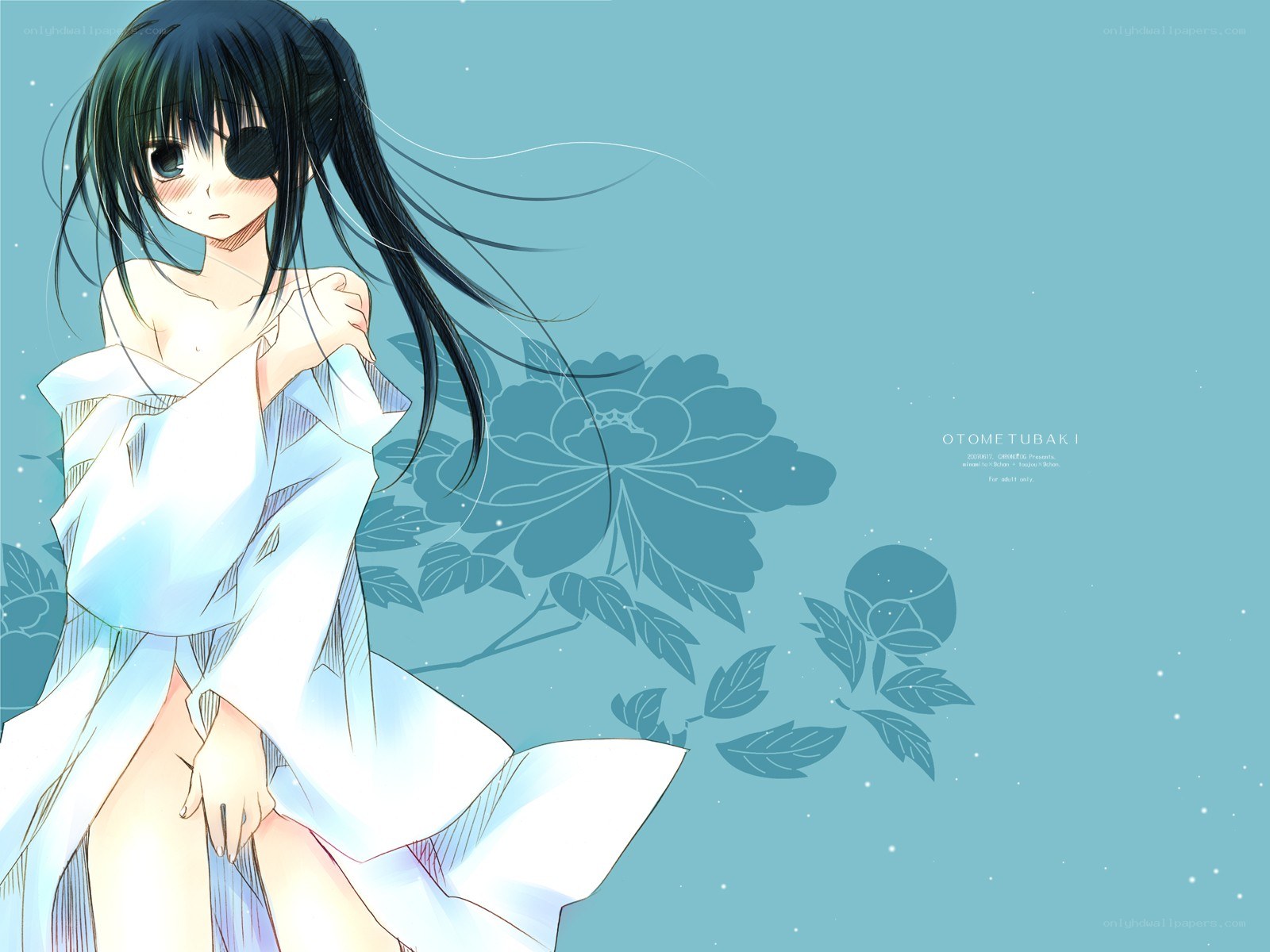 anime girl with eye patch