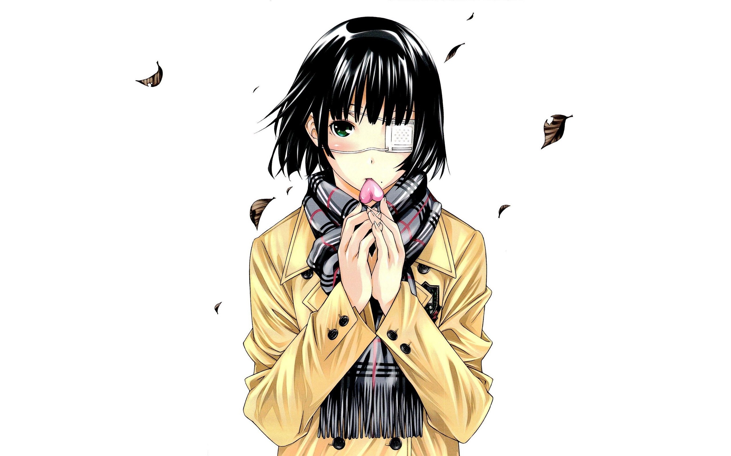 anime girl with eye patch