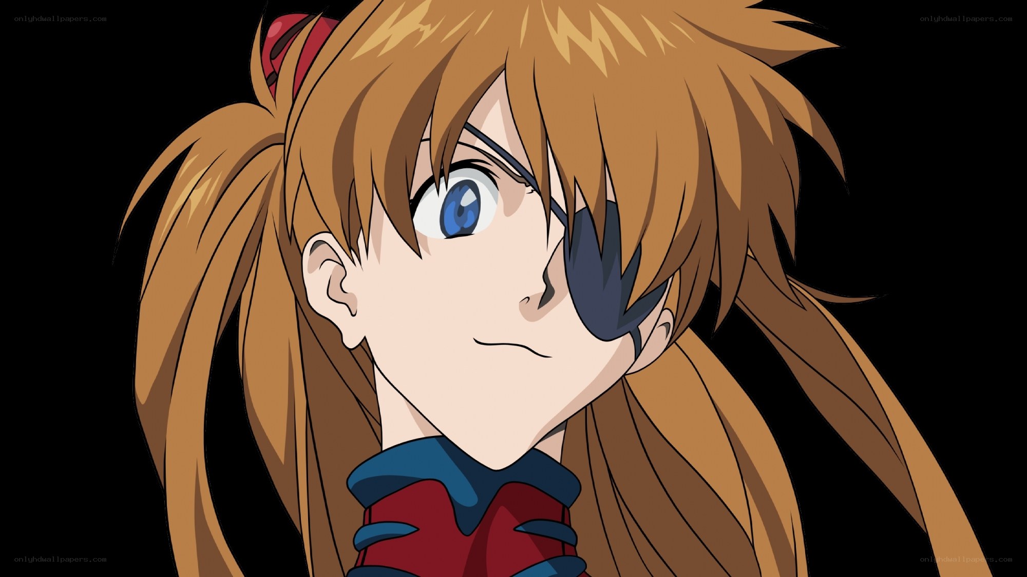 anime girl with eye patch