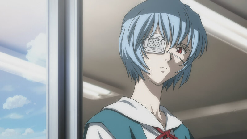 Anime Girl with Eye Patch — Blue, Calm
