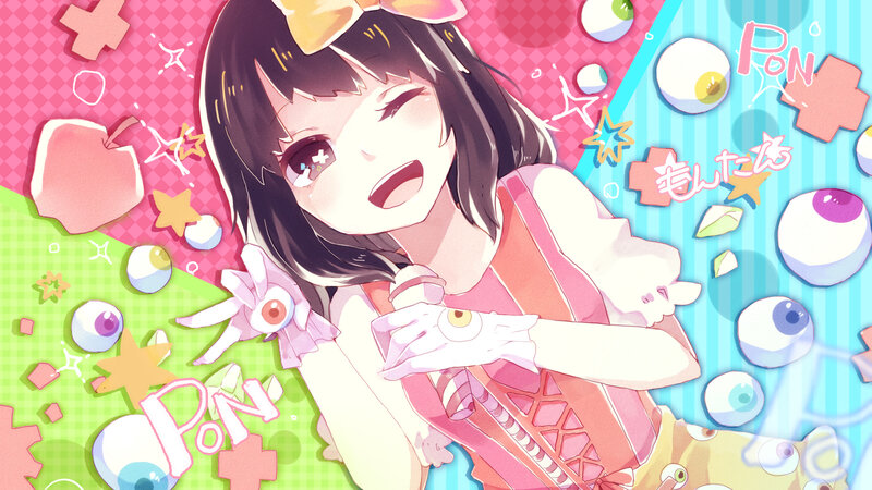 Anime Girl with Eyes