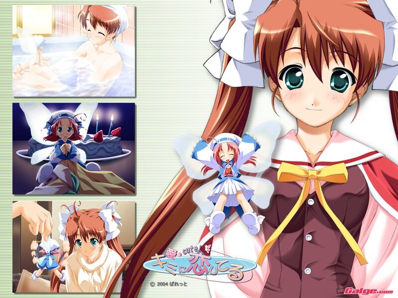 Anime girl with fairy companion