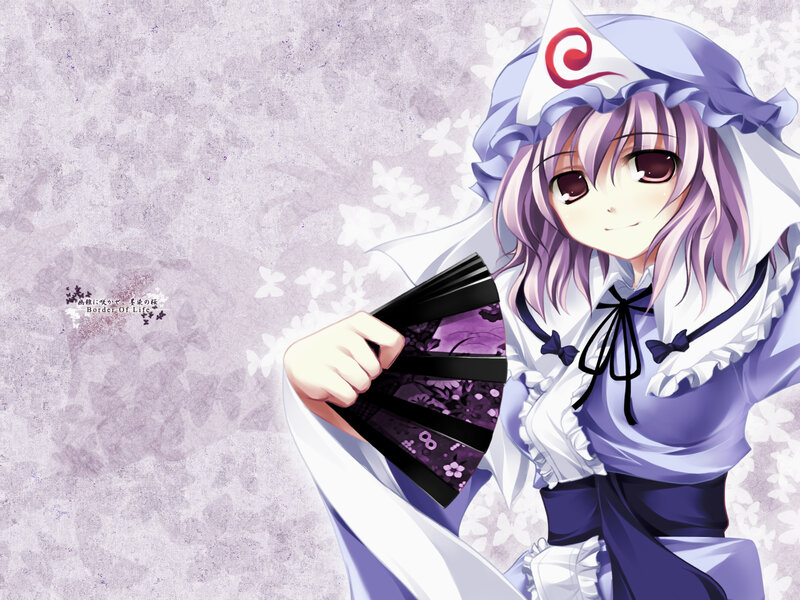 anime girl with fan