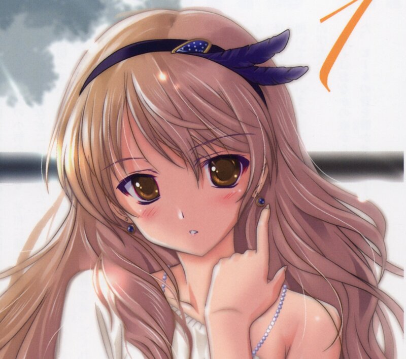 Anime Girl with Feather Headband