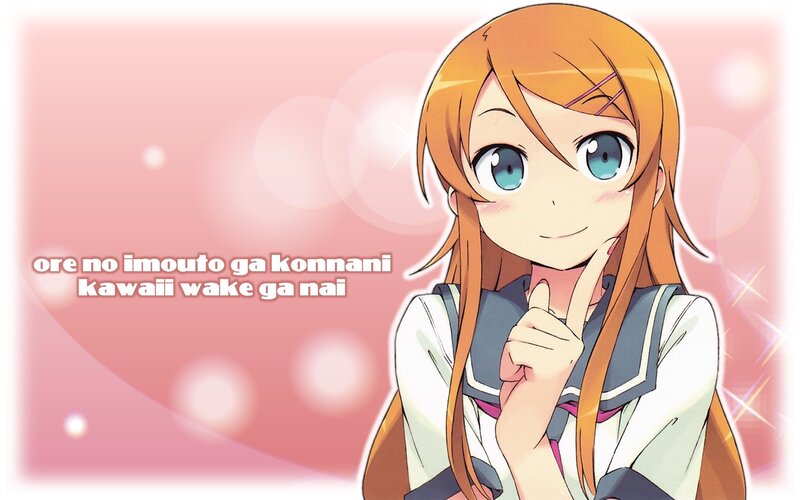 anime girl with finger to lips