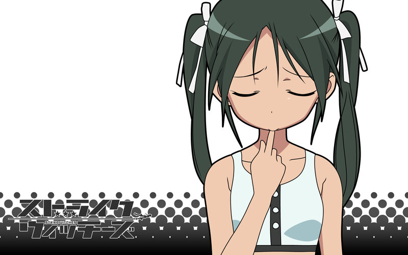 anime girl with finger to lips