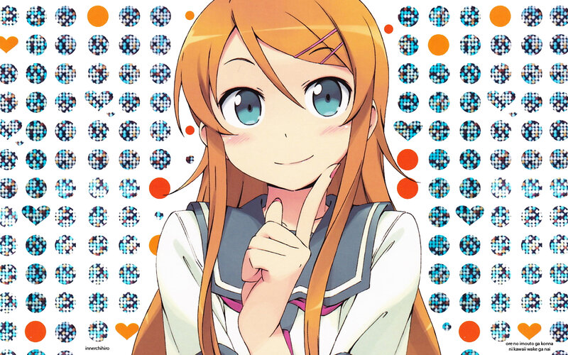Anime girl with finger to lips