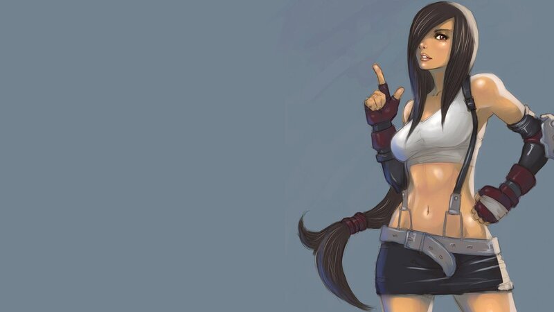 anime girl with finger up