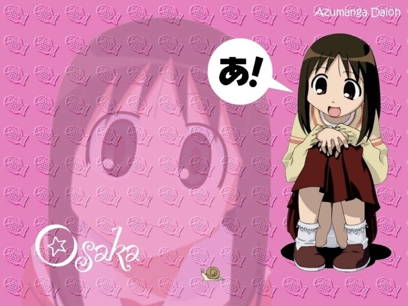 Anime girl with fish pattern