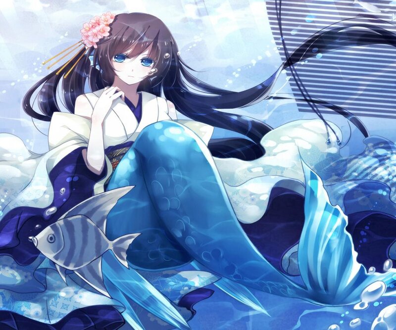 Anime Girl with Fish Tail
