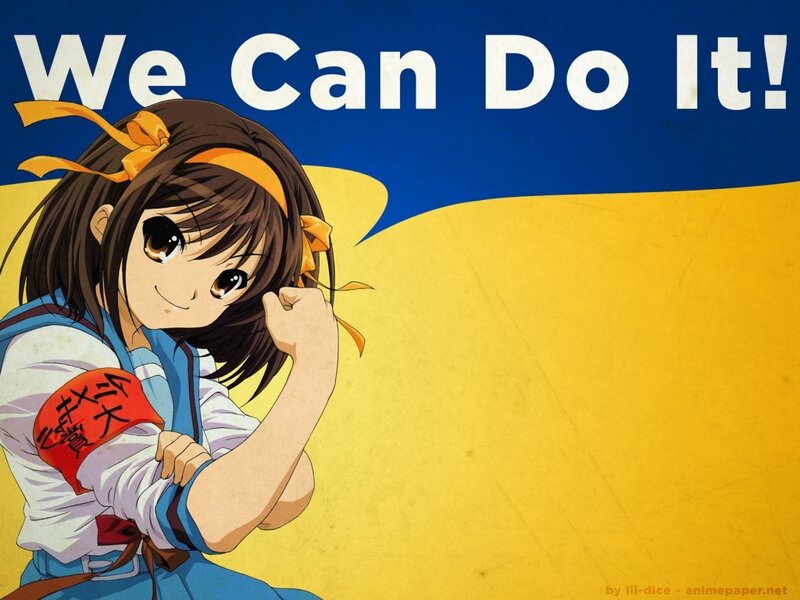 Anime Girl with Fist