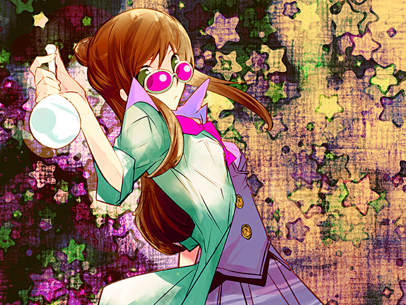 Anime Girl with Flask