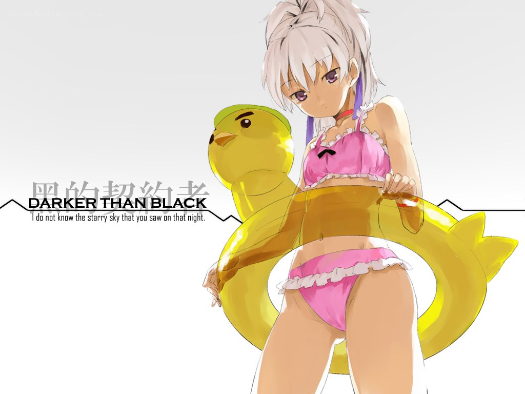 anime girl with floatie