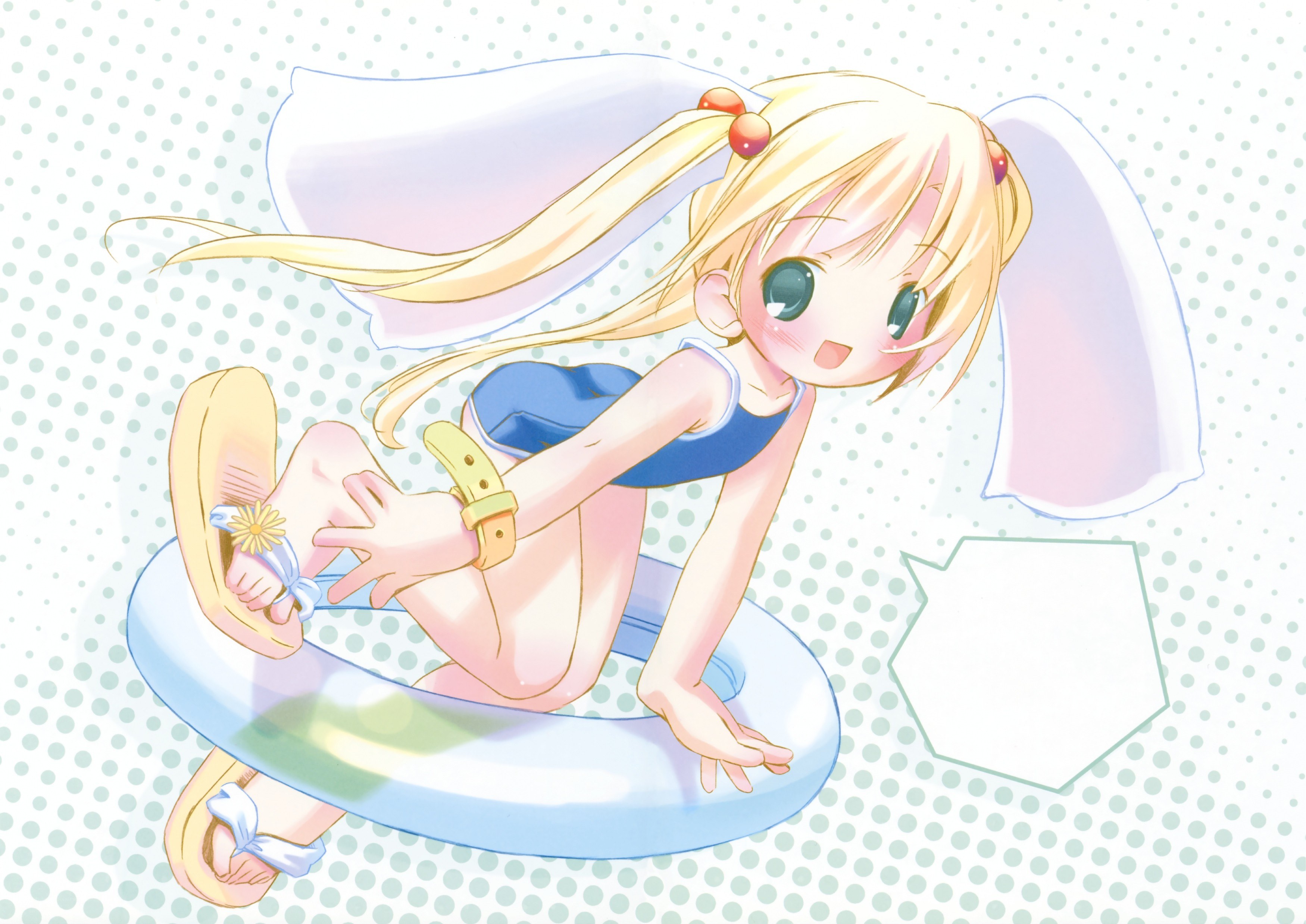Anime girl with floatie