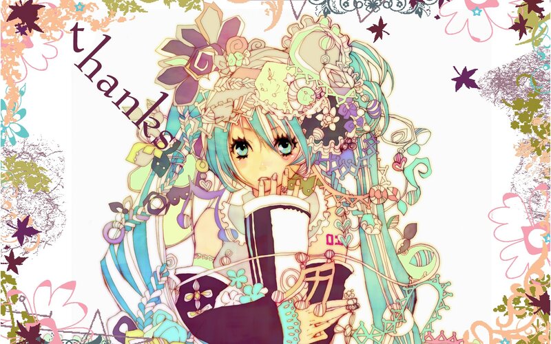 anime girl with floral crown