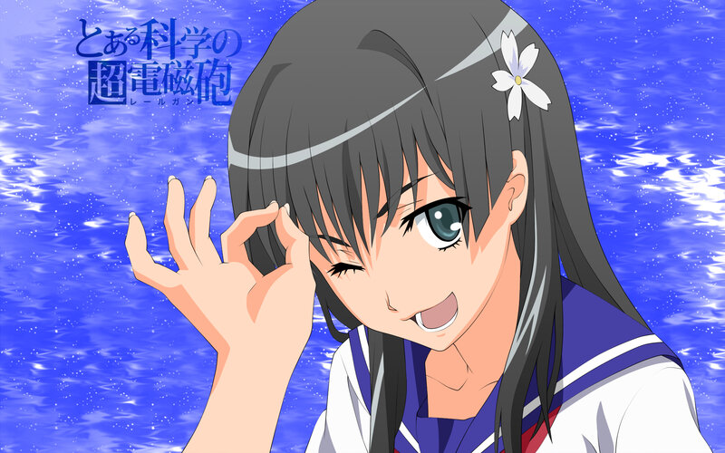 anime girl with flower