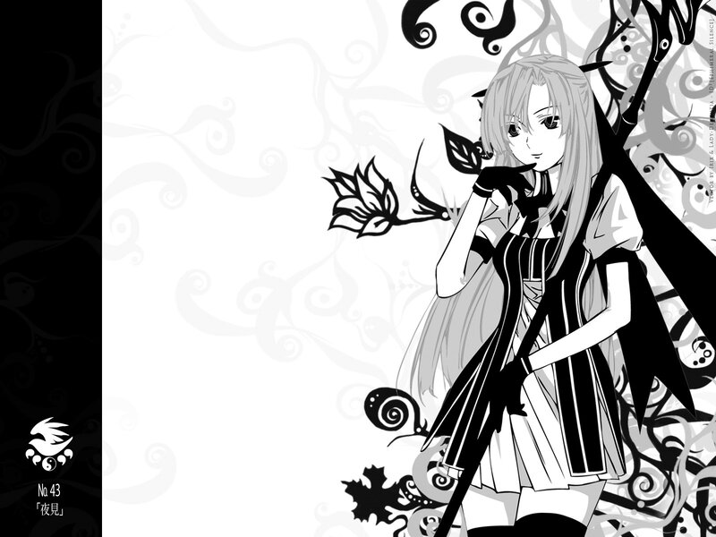 Anime girl with flower