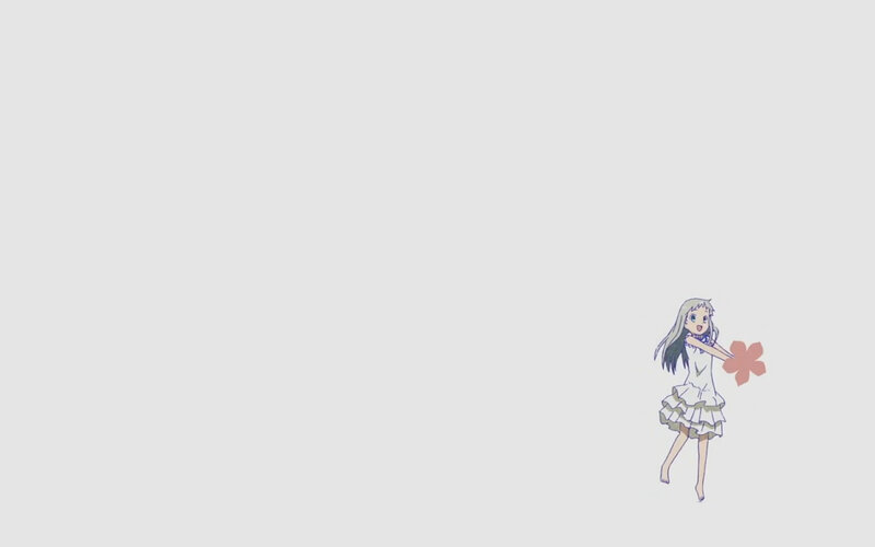 anime girl with flower