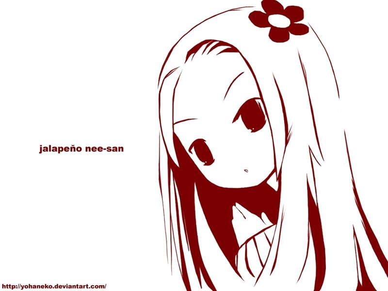 anime girl with flower