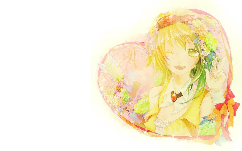 anime girl with flower crown