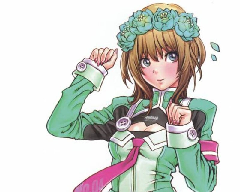 anime girl with flower crown