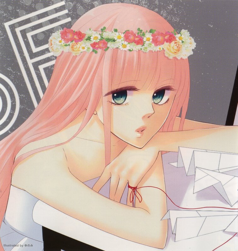 Anime girl with flower crown