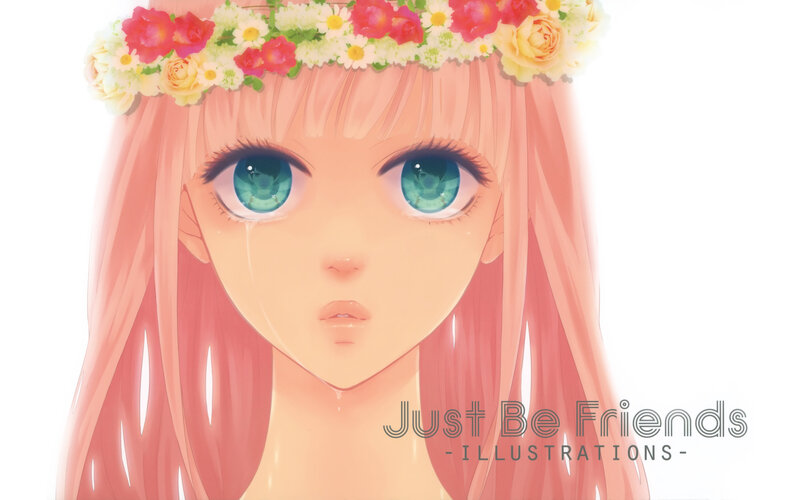 Anime girl with flower crown