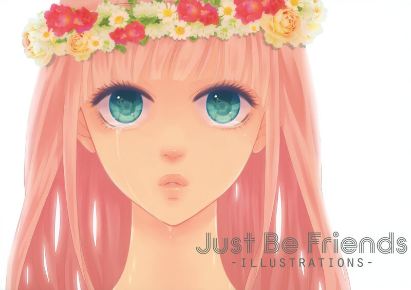 Anime Girl with Flower Crown — Pink
