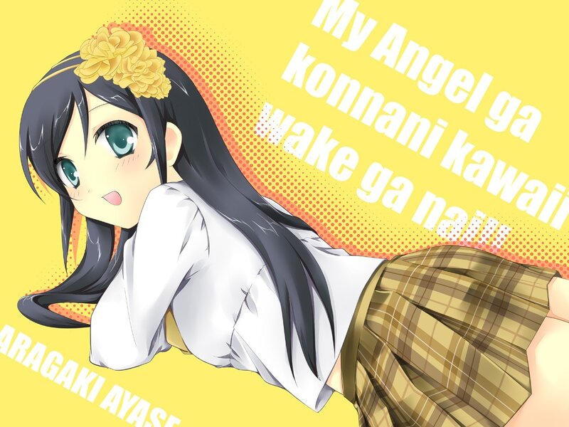 Anime girl with flower headband