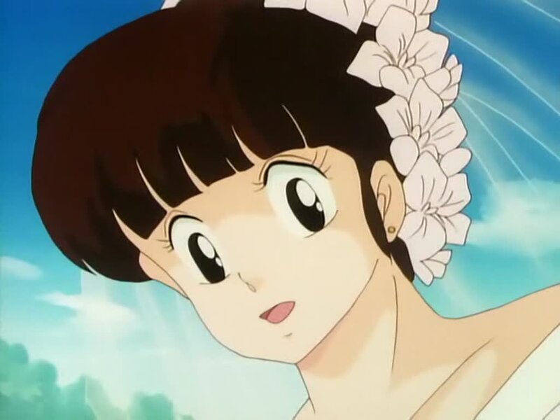 anime girl with flowers