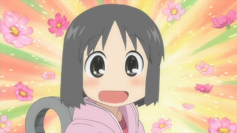 anime girl with flowers
