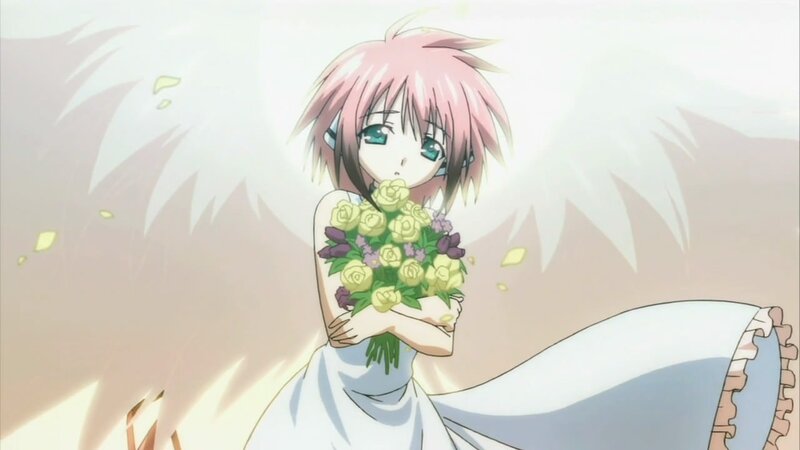 anime girl with flowers