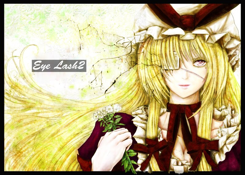 Anime girl with flowers