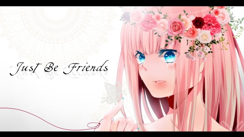 anime girl with flowers