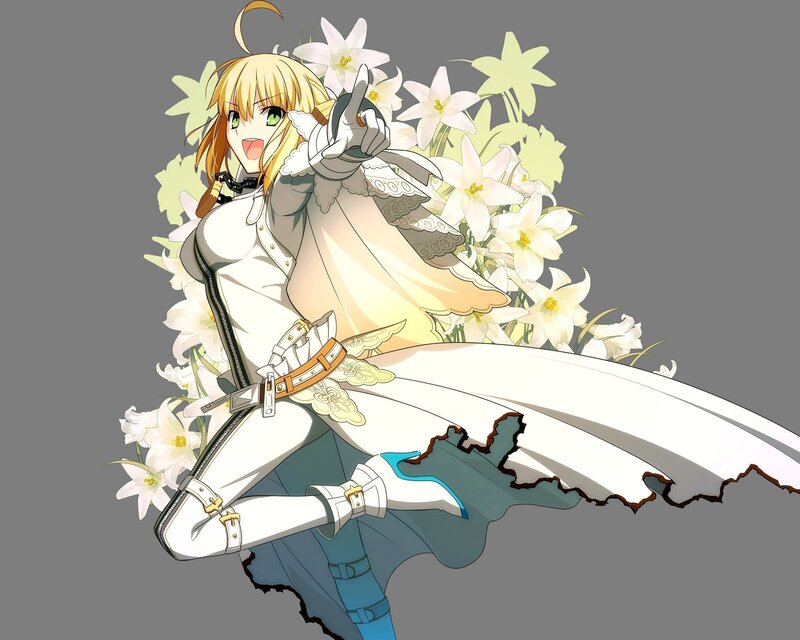 anime girl with flowers