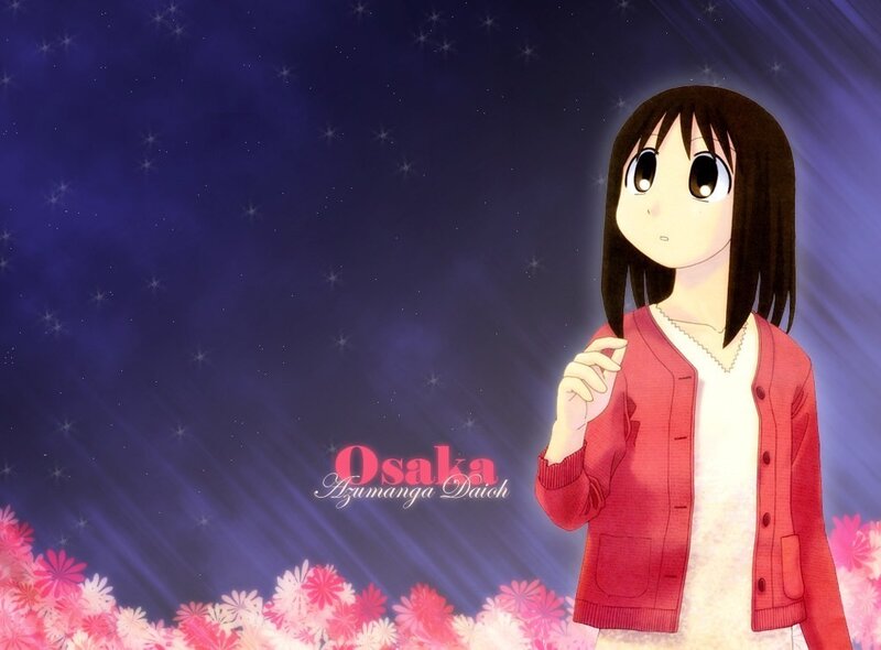 Anime girl with flowers