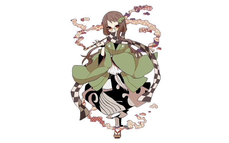 anime girl with flute