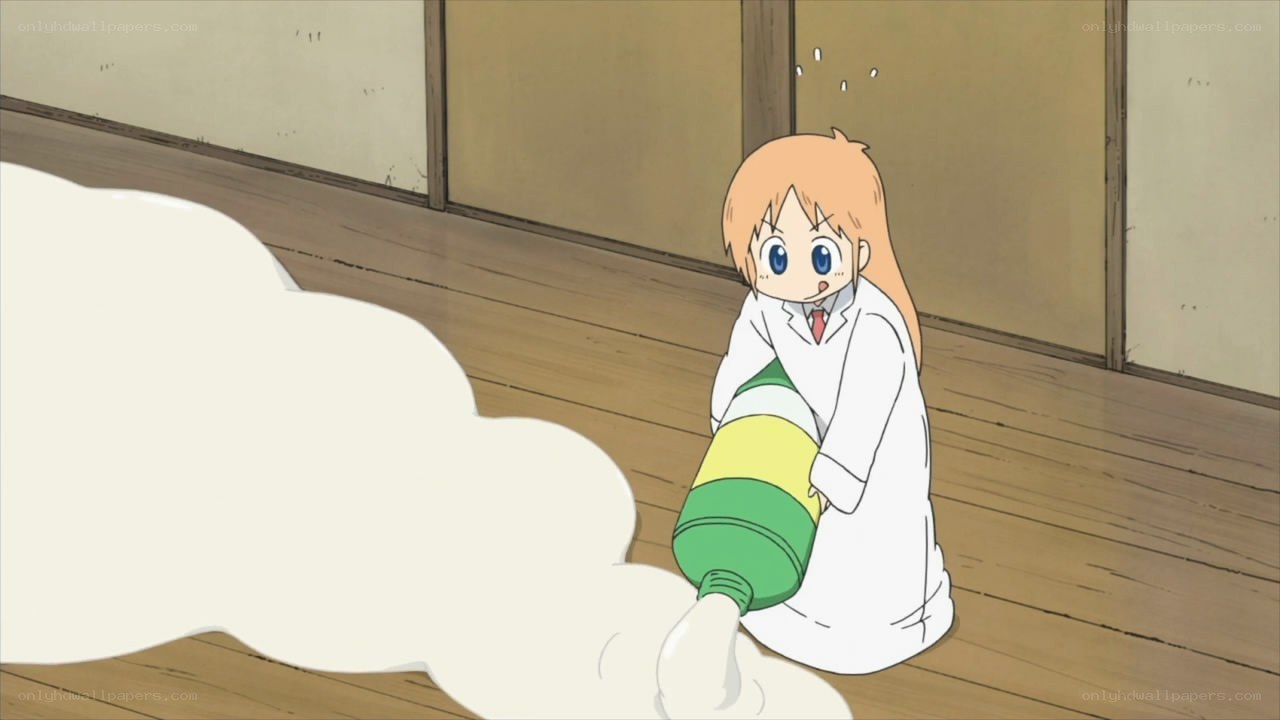 anime girl with foam
