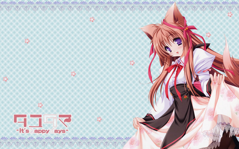 anime girl with fox ears